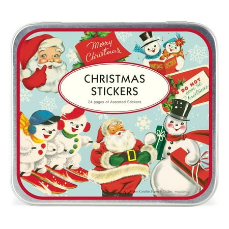 Cavallini Christmas Cavallini Decorative Stickers Christmas, Assorted, 24 sheets of 100-plus assorted stickers per tin. By Cavallini Co ()