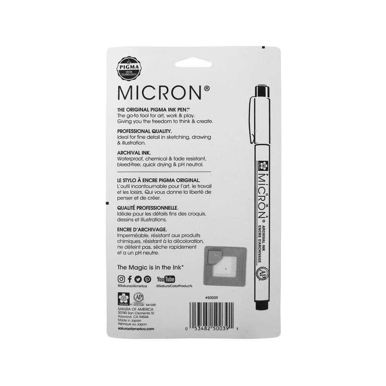 Pigma Micron Fineliner, Brush & Graphic Pen Set (8-pc) – The Yard