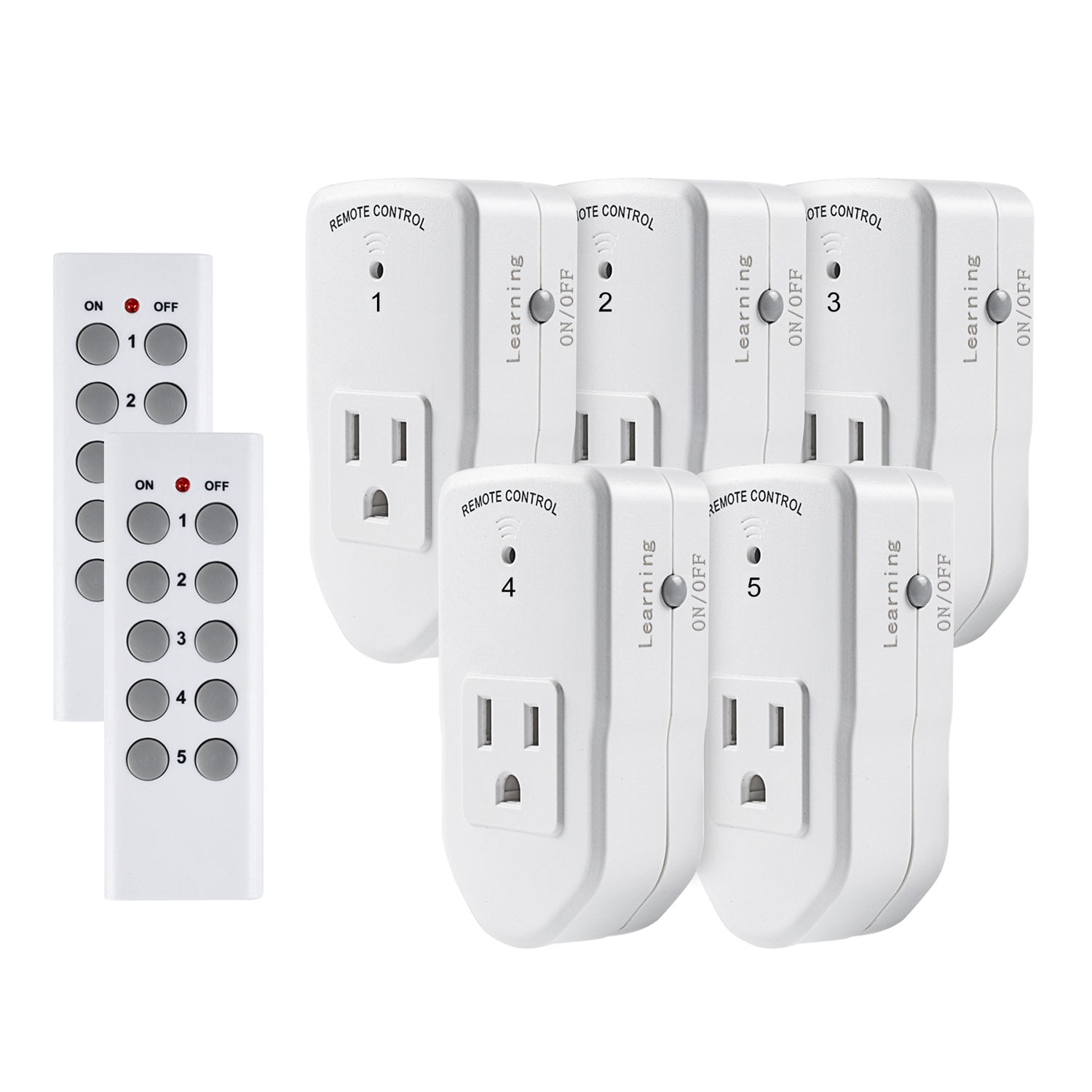 2/3 Pack Wireless Remote Control Power Switch Socket 