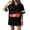 Black Short Sleeve, variant on Soccer Cup Jersey for Women Crew Neck National Flag Color Block Print Summer Shirts Short Sleeve National Emblem Detail Shirt Spain Brazil Argentina France Germany Portugal Dark Green 3XL