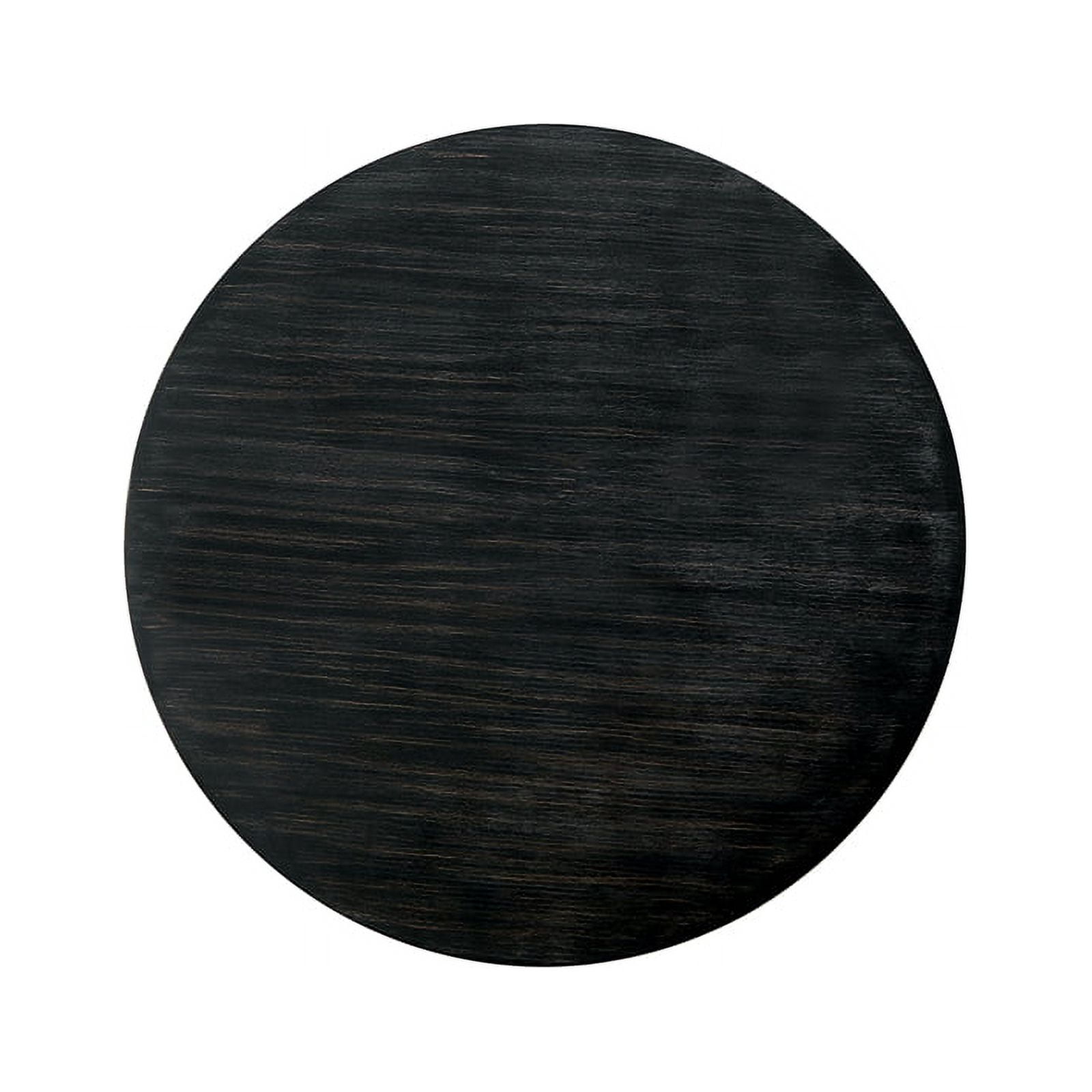 Bowery Hill 48-inch Wood Round Dining Table in Antique Black