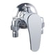 thumbnail image 1 of Grifo de ducha de baño de latón cromado, mango de diseño ergonómico para un ajuste suave del flujo de agua, 1 of 5