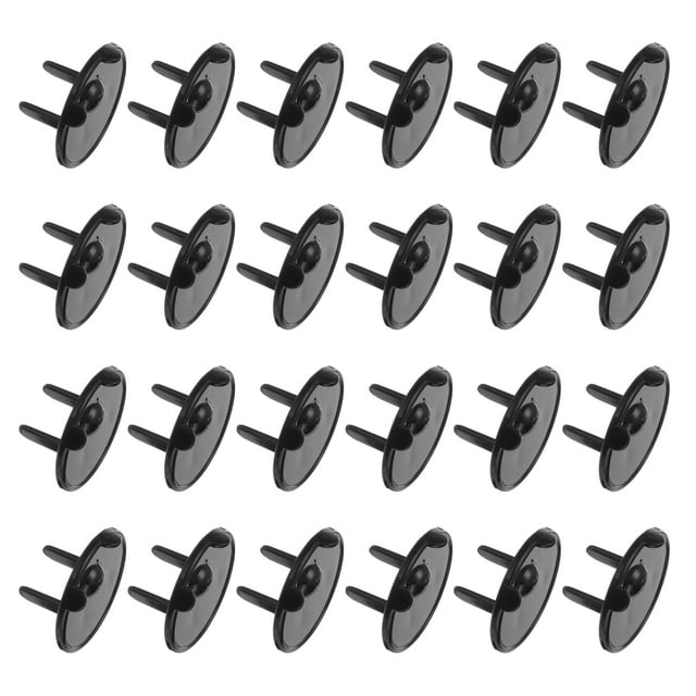 Uxcell 24 Pack Outlet Covers Proofing Plug Covers Easy Installation Electric Plug Protectors Safety Socket Cover Black