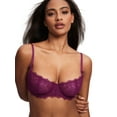 thumbnail image 2 of Women's Balconette Sexy Unlined Bra Lace Push Up Plus Size Bras See Through Underwire, 2 of 4