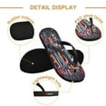 thumbnail image 3 of YAZAOOSummer Flip Flops Creatively Floral Love Mosaic Simple Beach Sandals, 3 of 8