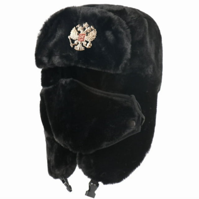jfhsbd Ornament Imitation Rabbit Fur Outdoor Hat, Full Hair Thermal Hat, Cold-Proof Ear Hat