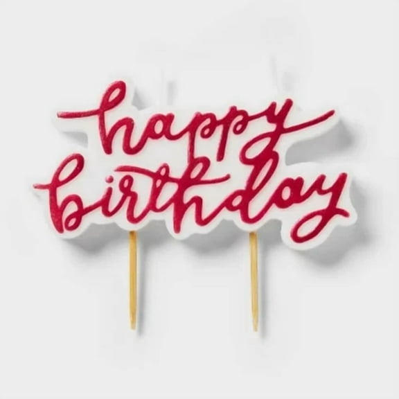 Hot Pink Happy Birthday Candle - Spritz™