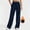 Navy, variant on FRSASU Women's Wide Leg Sweatpants Drawstring Baggy Sweatpants Penny Fleece Lined Lounge Pants with Pockets White