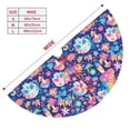 thumbnail image 3 of Lsque mushroom Skull rainbow color Print Christmas Tree Skirt, Tree Skirt with Ties or Velcro, Perfect for Holiday Decorations, Halloween, and New Year-36", 3 of 7