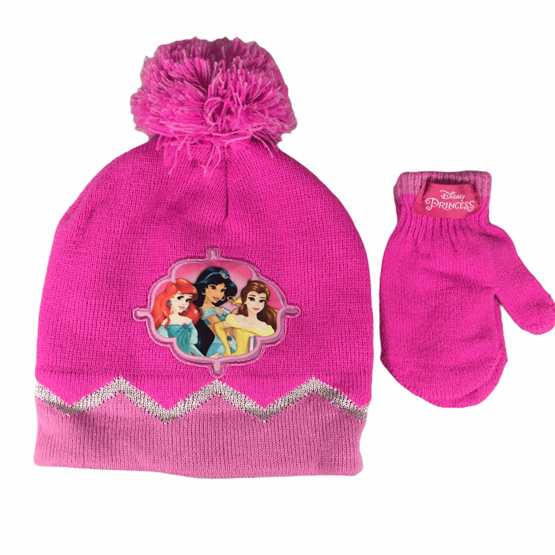 Disney Princess Girls' Pom Pom Beanie 