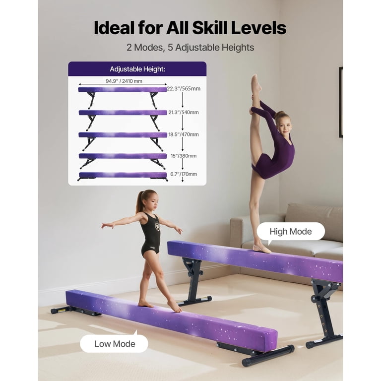 KFFKFF 8ft Adjustable Balance Beam, 5 Height Settings photo 2