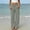 Gray, variant on PWPSG Women's Elastic Waist Button Decor Draped Wide Leg Pants, Breathable Comfort Trousers for Daily Commute & Office Casual Outfits Blue S