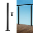 thumbnail image 2 of Glass Clamp, 35.83" Height Stainless Steel Glass Railing Bracket for Tempered Glass, 2 of 12