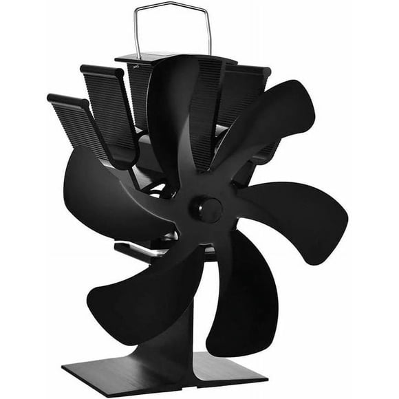 Non-Electric Fan, Silent Wood Stove Fan With Enhanced Air Circulation For Home Heating