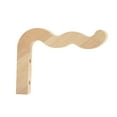 thumbnail image 4 of DYNWAVECA Plant Hanger Outside Bracket for Bird Feeder Planter Pot Gardening Accessory Light Wood, 4 of 10