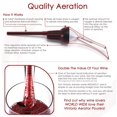 thumbnail image 3 of Aireador de vino vertedor: vertedor de aireación premium y boquilla decantadora, 2 piezas (negro) Sincero Electrónica, 3 of 4