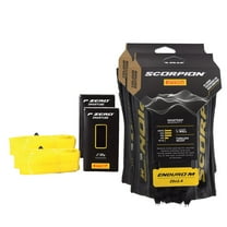 Pirelli Scorpion Enduro M Gold Color Edition Mountain Bicycle Tire 29x2.4 - Tubeless High-Performance Tear-Resistant MTB Tire for XC Racing, Trail and Enduro Riding   SmarTUBE 23/32-622 - 2 Pack