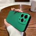 thumbnail image 3 of Funda fina mate Fashion AG para iPhone 11 12 13 14 15 16 Pro Max iPhone 15 Pro 16ProMax Protector de lente de vidrio Cubierta de parachoques chapada, 3 of 5