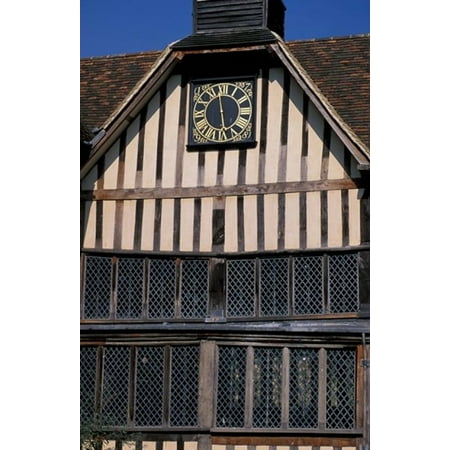 Medieval Moated Manor House Ightham Mote Kent England Stretched Canvas - Nik Wheeler  DanitaDelimont (11 x