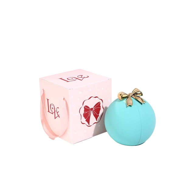 Yhmxh Organizadores y almacenamiento Joyero de rosas, caja para anillos, caja de regalo esférica de doble apertura con forma de rosa. Almacenamiento de ducha Almacenamiento de juguetes