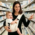 thumbnail image 5 of Gilysido adjustable hands-free baby sling carrier, ergonomically designed, suitable for newborns to toddlers aged 0-4, beige, 5 of 5