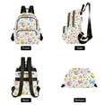 thumbnail image 4 of FORMRS Mini Backpack Purse for Women Travel Daypack Casual Shoulder Bag, Colorful Easter Eggs, 4 of 7