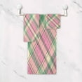 thumbnail image 5 of Pink Green Plaid Bath Towel Set of 3, Highly Absorbent & Soft Bathroom Towels Set Quick Dry Towels Set for Bathroom Spa Beach (1 Bath Towels, 1 Hand Towel, 1 Washcloth), 5 of 7