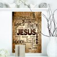 thumbnail image 1 of Design Art - Jesus' word cloud in grunge background, 1 of 4