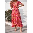 thumbnail image 4 of Vestido PRETTYGARDEN Maxi Cruzado Floral Cuello en V Talle XL, 4 of 7