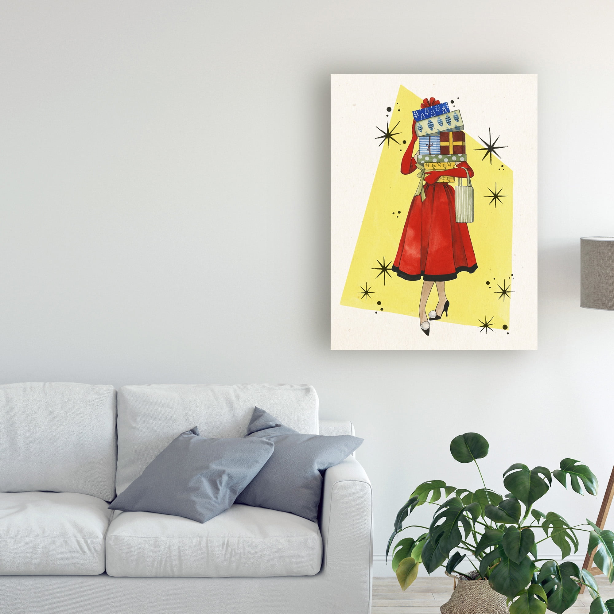Trademark Fine Art 'Vintage Christmas I' Canvas Art by Grace Popp