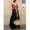Black, variant on Womens Black Backless Maxi Dress, Elegant Summer Flowy Sundress