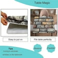 thumbnail image 3 of Fitted Patio Squares Tablecloth, Brick Wall Pattern Printed on Oilproof Elastic Outdoor Table Cover, Ideal for Dining & Kitchen Tables, Fit for 36" x 36" Square Tables, 3 of 4