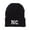 Black, variant on NC North Carolina Embroidered Long Beanie - Black OSFM