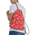 thumbnail image 4 of Yiaed Cartoon Rooster Print Drawstring Bags Drawstring Backpack Bulk String Back Pack Gym Sport Bag-Small, 4 of 5