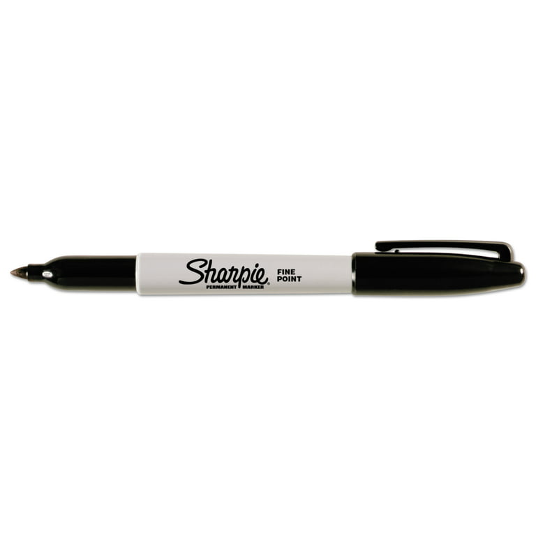 Skilcraft Fine Point Permanent Markers, Black, 12/Pack