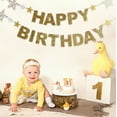 thumbnail image 4 of Conjunto de tarjetas de papel doradas Cateissary 16,4 pies decoraciones de cumpleaños, 4 of 6