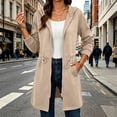thumbnail image 4 of Turilly Women Long Zip Up Hooded Sweatshirt, Soft Fleece Cinch Waist Oversized Hoodie Coat Long Sleeve With Pockets Casual Loungewear, 4 of 6
