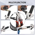 thumbnail image 3 of 22-Piece MIG Welding Tool Kit with Heavy Duty Pliers, Leather Gloves, Chipping Hammer, Clamps, Magnet &  for Professional Welding Projects, 3 of 8