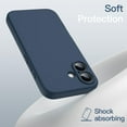 thumbnail image 5 of JETech Magnetic Silicone Case for iPhone 16 6.1-Inch, Compatible with MagSafe,&nbsp;Silky Soft Touch, Shock Absorbing Phone Cover with&nbsp;Camera Lens Full Protection (Navy Blue), 5 of 7