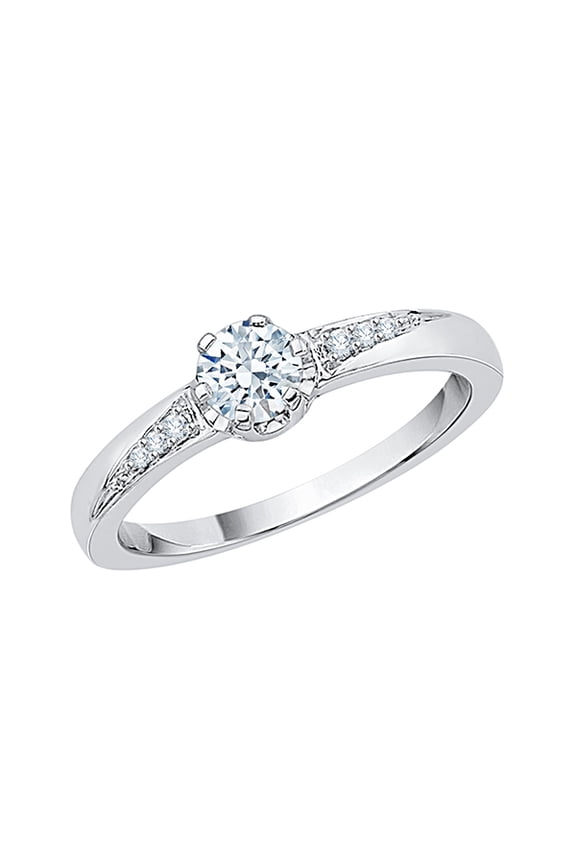 Diamond Engagement Ring in 10K Gold (1/2 cttw) (I-Color, SI3-I1 Clarity)
