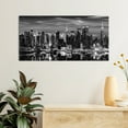 thumbnail image 3 of New York City Canvas Wall Art Modern Black and White Cityscape Poster Picture Prints Manhattan Skyline Night View Painting Artwork for Home Office Living Room Decoration, 3 of 12