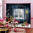 thumbnail image 4 of 3 Piezas 3D Navidad Cortinas de Ventana Cortina de Pared Hogar mitorio Decoración de Pared 6 Paneles Sala de mitorio Ventana Corti perfecl Cortinas de ventana 3D para dormitorio, 4 of 7