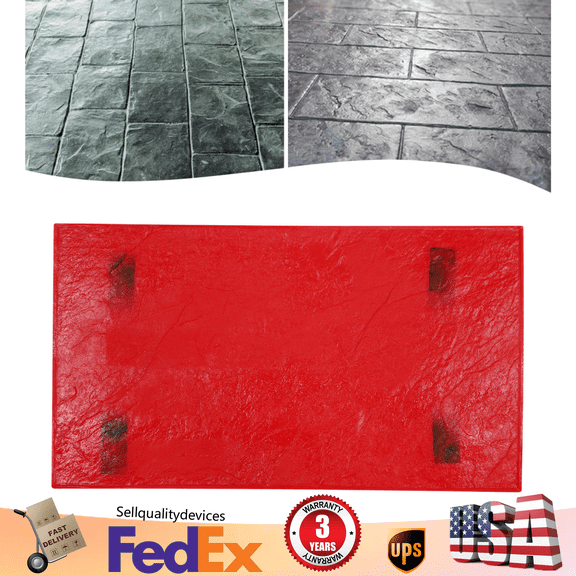 28x16" Concrete Stamps Mats Set Concrete Stamping Concrete Texturing Skin NEW US