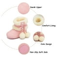 thumbnail image 4 of Meckior Baby Girls Boys Snow Warm Boots Infant Winter Booties Newborn Slip On Shoes for 3-18 Months, 4 of 8