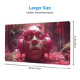 thumbnail image 2 of Kdxio Surreal Pink Headphones Print Large Gaming Mouse Pad,Non-Slip Base,Water Resist Keyboard Pad for Gamer,Office & Home,29.5 x 15.8 in, 2 of 6