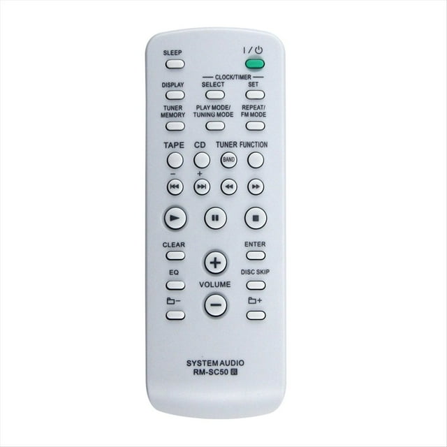 Control Remoto RM-SC50 de Repuesto para Sistemas de Microcomponentes Hi-Fi para MHC-RG295, HCD-RG295, MHC-GX470, HCD-GX470 y MHC-GX570.