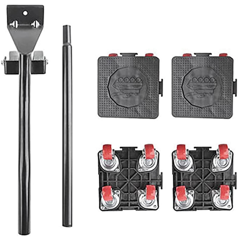 2X Furniture Moving Tool, 880 Lbs, with 4 Wheels and Portable Lift, for Moving Furniture, Refrigerators, Sofas Black