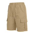 thumbnail image 5 of TRUBKH Bermuda Shorts for Women Summer Trendy Pull-on Shorts Womens Athletic Shorts Running Shorts Casual Beach Shorts Board Shorts Outing Shorts Women Gym Shorts with Lace Up Cute Beige S, 5 of 6