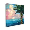 thumbnail image 3 of Stupell Industries Bold Beach Horizon Palm Tree Pink Sunlit Clouds Painting Gallery Wrapped Canvas Print Wall Art, Design by Page Pearson Railsback, 3 of 7