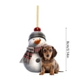 thumbnail image 3 of Binwennn And Christmas Snowman Decorations Unique Snowman Decorations Designs Unique Christmas Style Hanging Decorations Bling Decorations for Craft Glass Decorations Stained Glass Window Kits for, 3 of 5